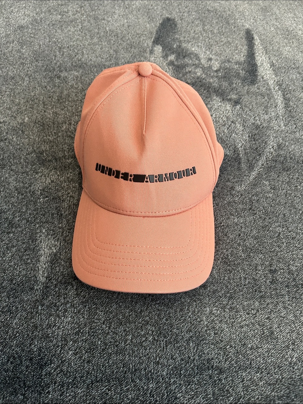 Under Armour Coral Baseball Cap with Black Logo